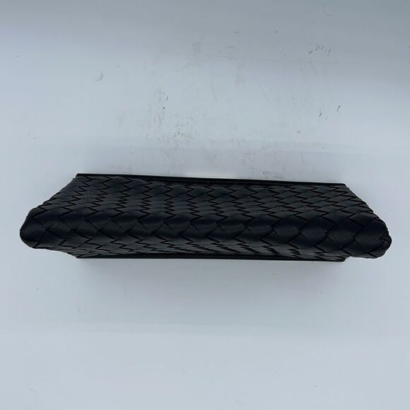 Sondra Roberts Woven Leather Frame Clutch - Picture 6 of 11